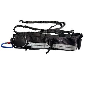 Jbua Hands-Free Pouch Bungee-Style Dog Leash -Walking, Running & Jogging